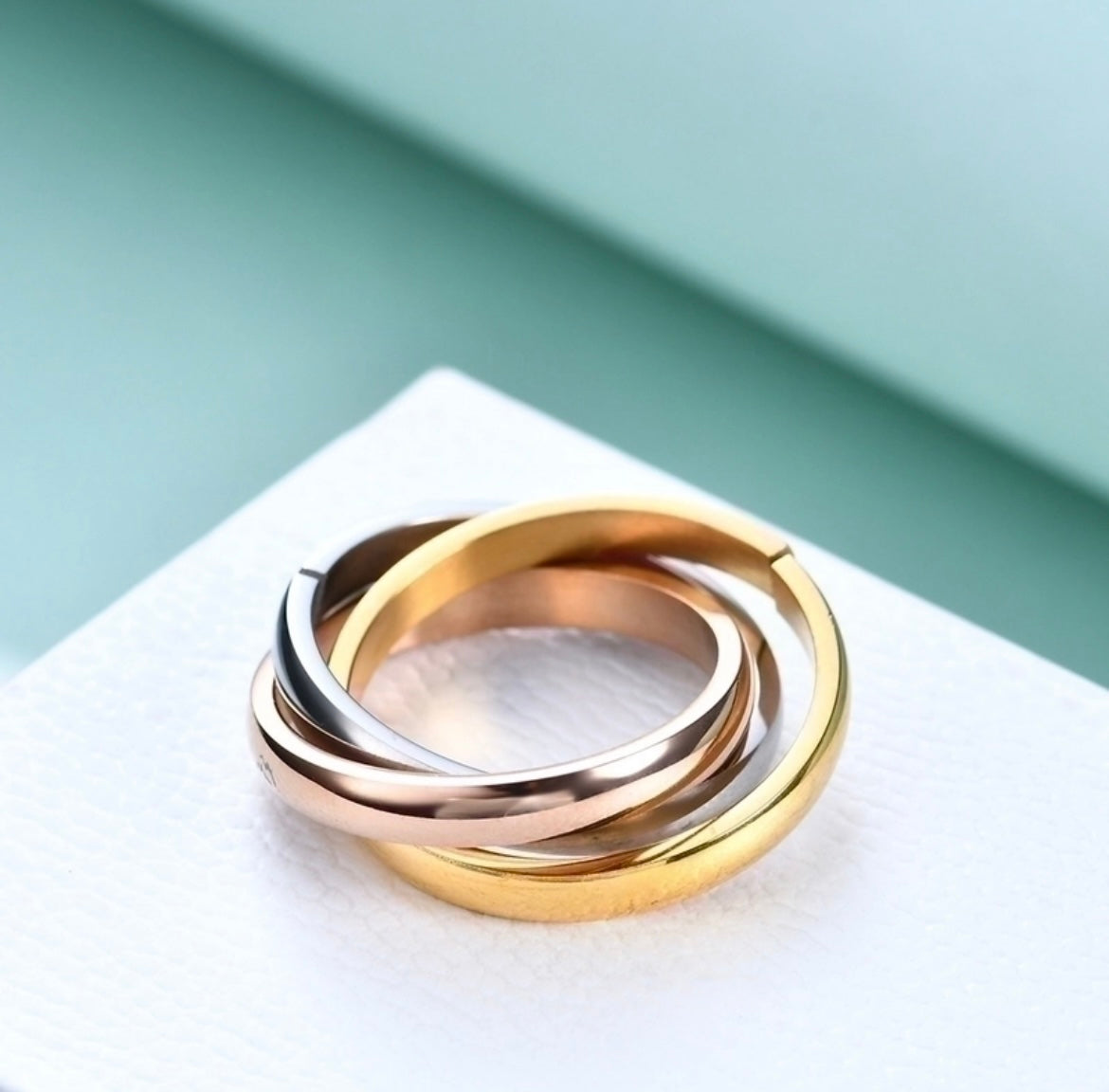 Infinity Trinity Ring | Rose Gold - Silver - Gold