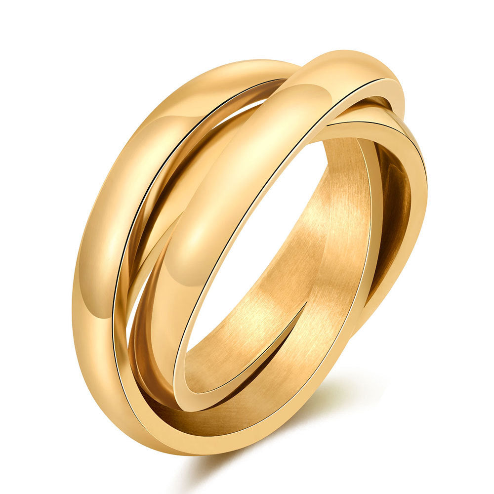 Infinity Trinity Ring - Gold