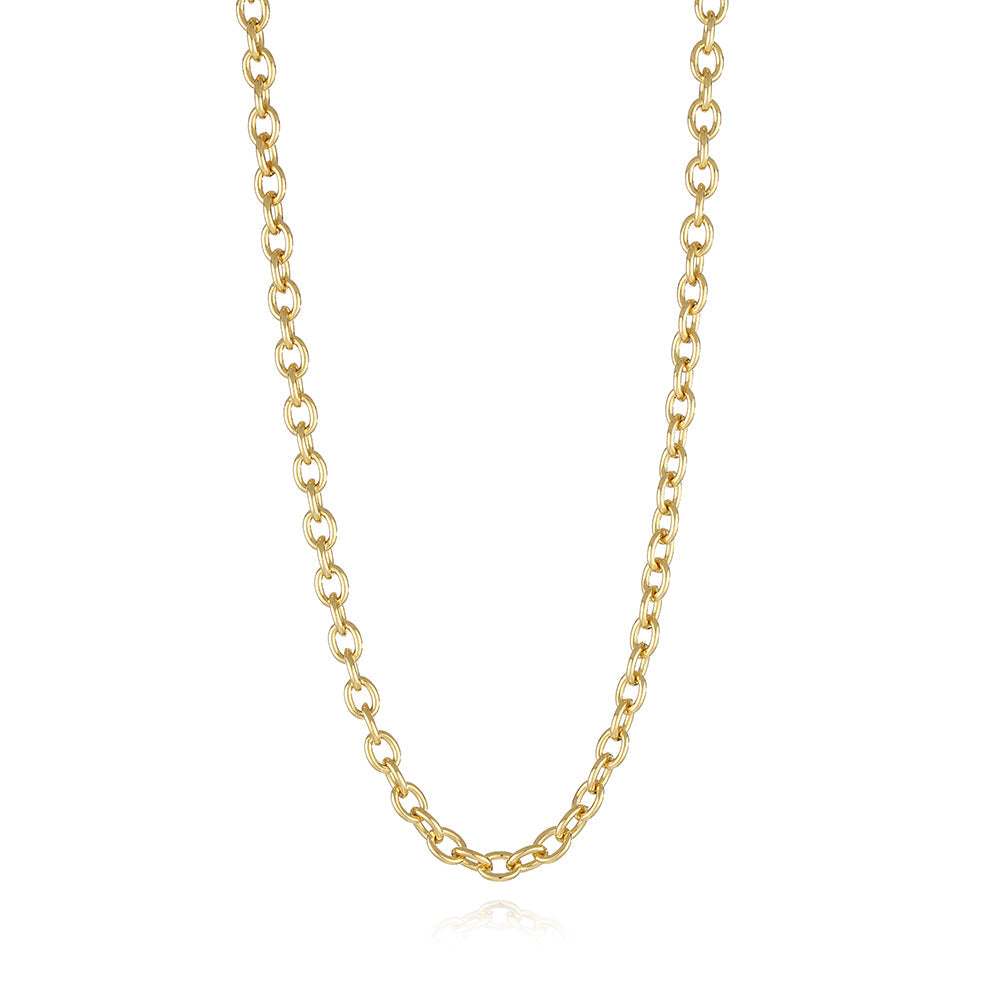 Golden Cable Link Necklace - 18k Gold Plated