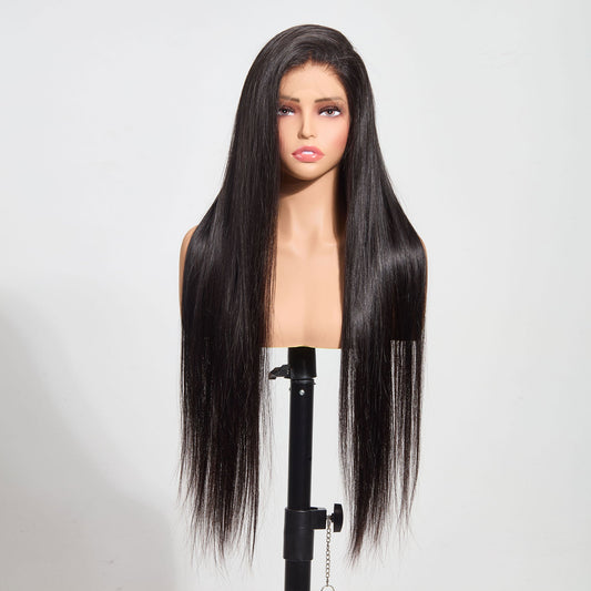 13"x4" Straight 150% Transparent Lace Frontal Wig #1B