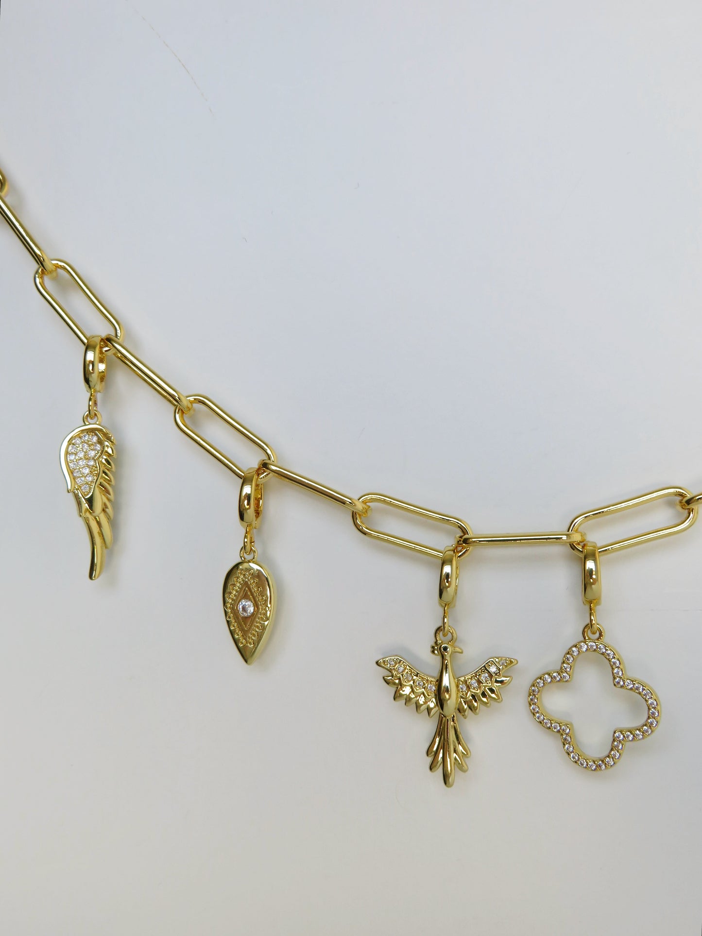 Charm Bar Chain - 18k Gold Plated - Handbag Bag Hat Chain