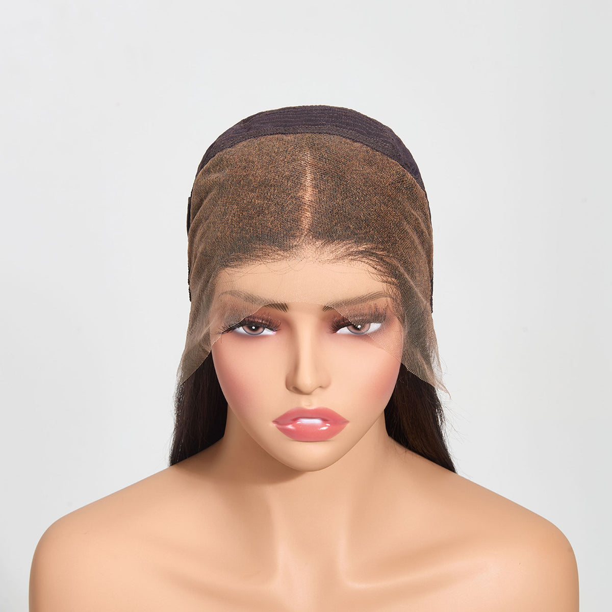 13"x4" Straight 150% Transparent Lace Frontal Wig #1B