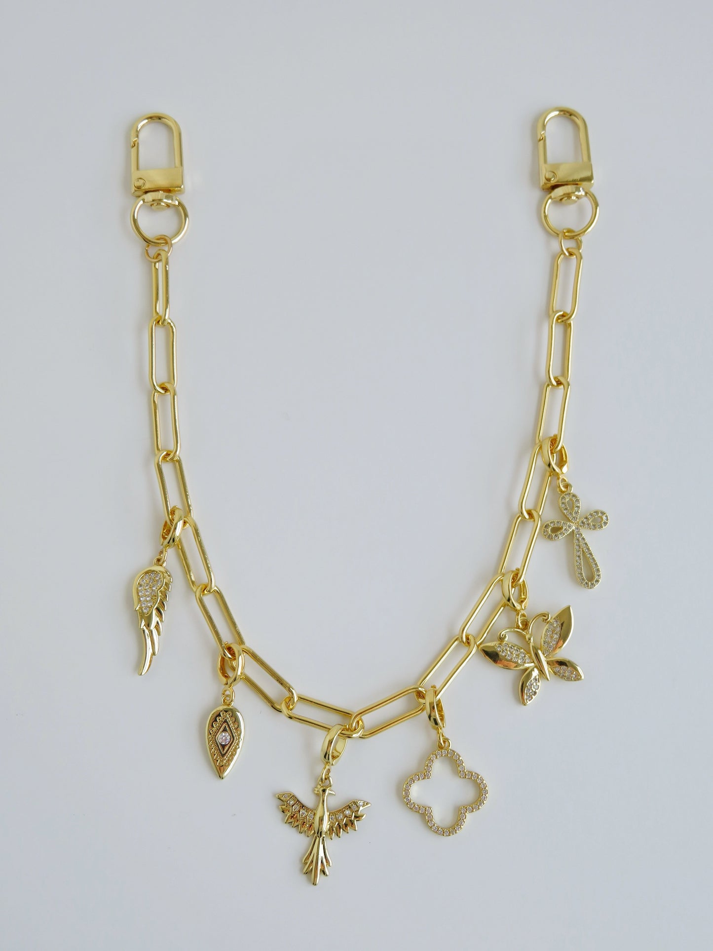 Charm Bar Chain - 18k Gold Plated - Handbag Bag Hat Chain