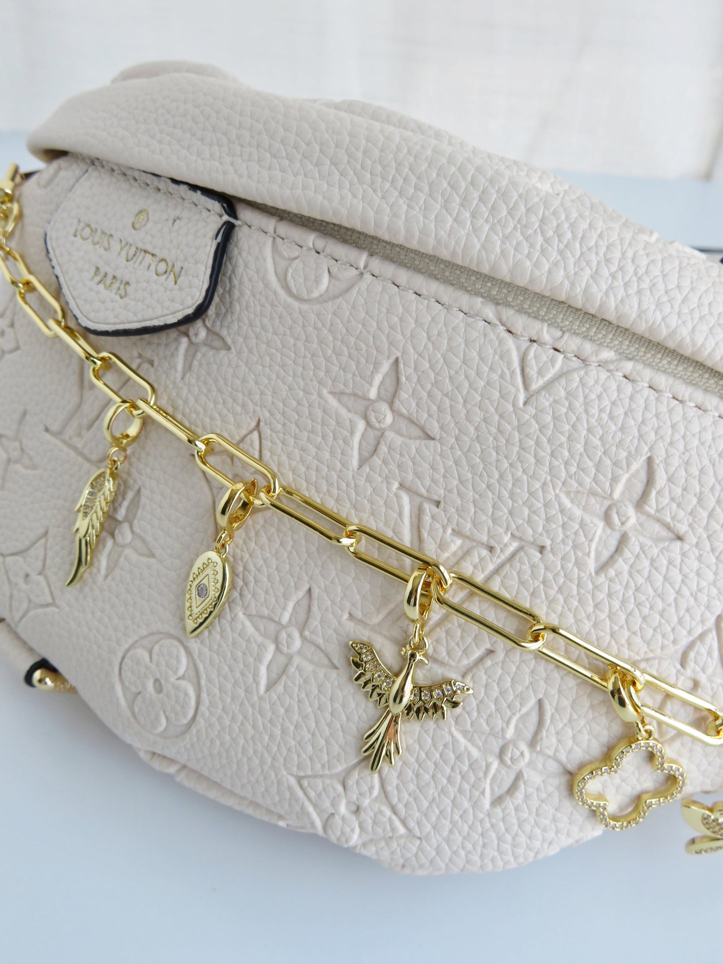 Charm Bar Chain - 18k Gold Plated - Handbag Bag Hat Chain