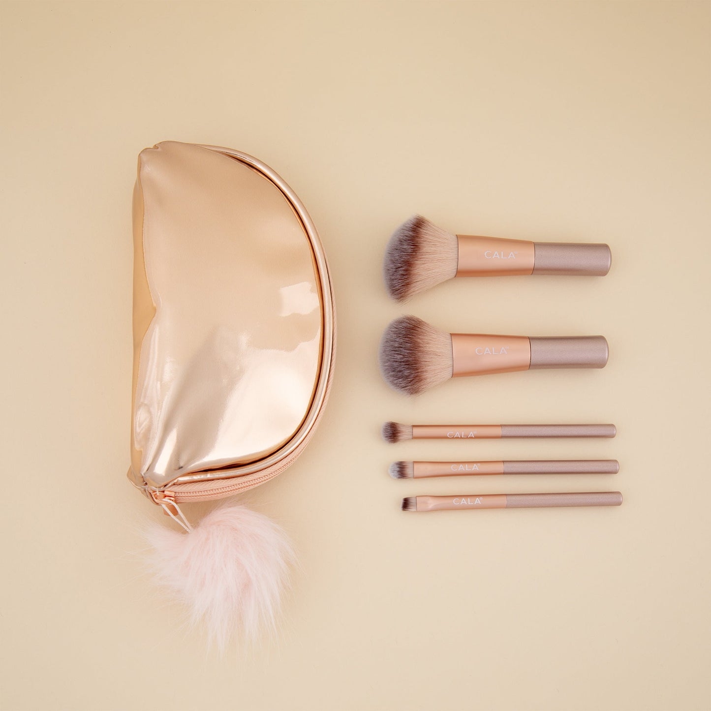Icon Gold Make Up Face & Eye Brush Travel Set