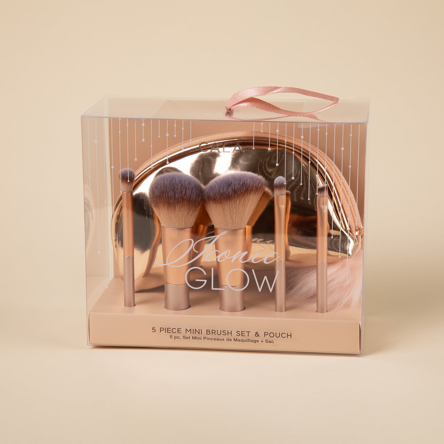 Icon Gold Make Up Face & Eye Brush Travel Set