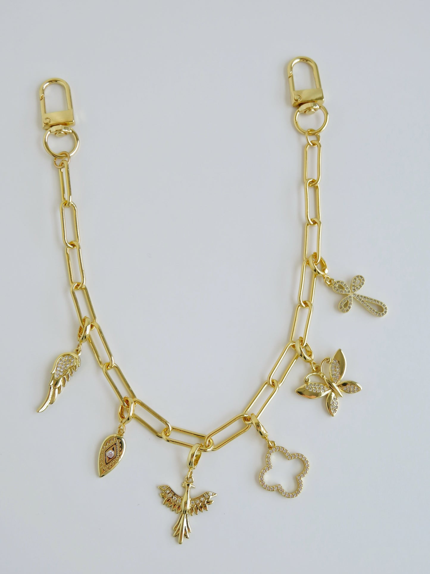 Charm Bar Chain - 18k Gold Plated - Handbag Bag Hat Chain