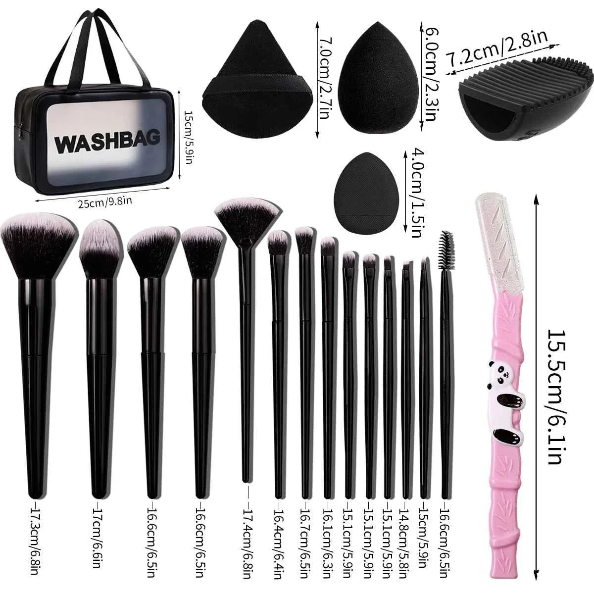 Professional makeup brush sets