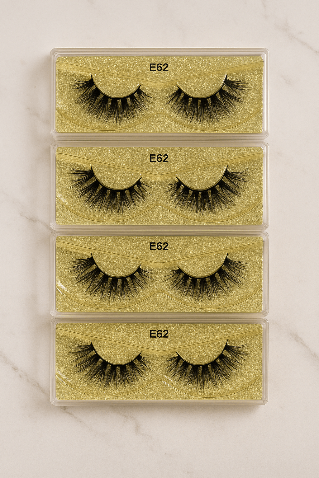 Golden Whisper – E62 Elegant Strip Lash